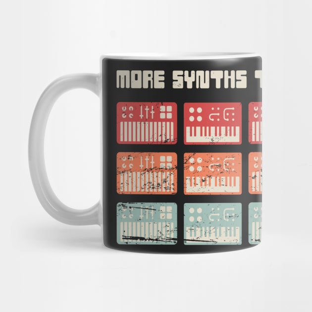 More Synths Than Sense | Retro Synthesizer Design by MeatMan